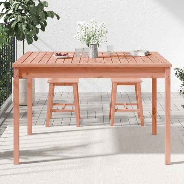 vidaXL Trädgårdsbord 121x82,5x76 cm massivt douglasträ Brun