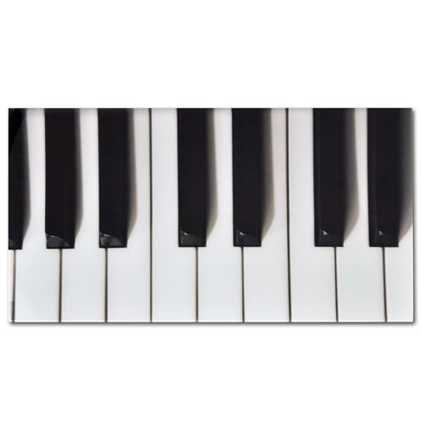 vidaXL Soffbord i glas med pianotryck multifärg