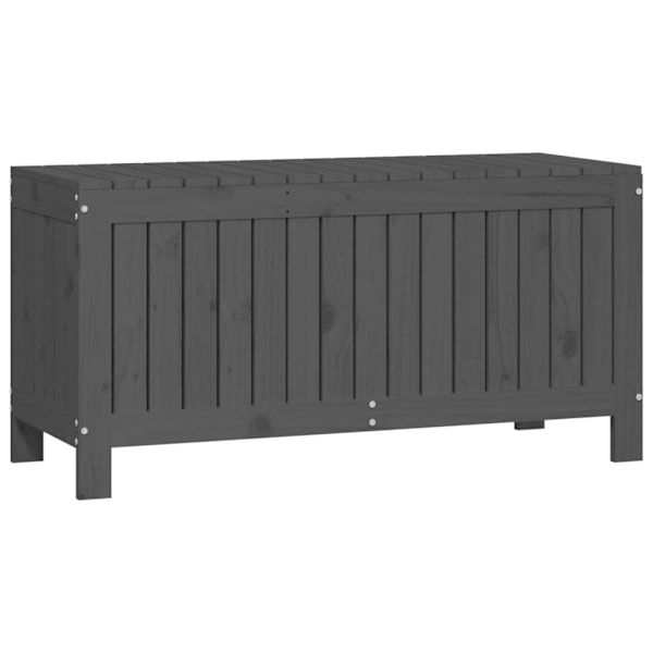 vidaXL Dynbox svart 108x42,5x54 cm massiv furu Grå