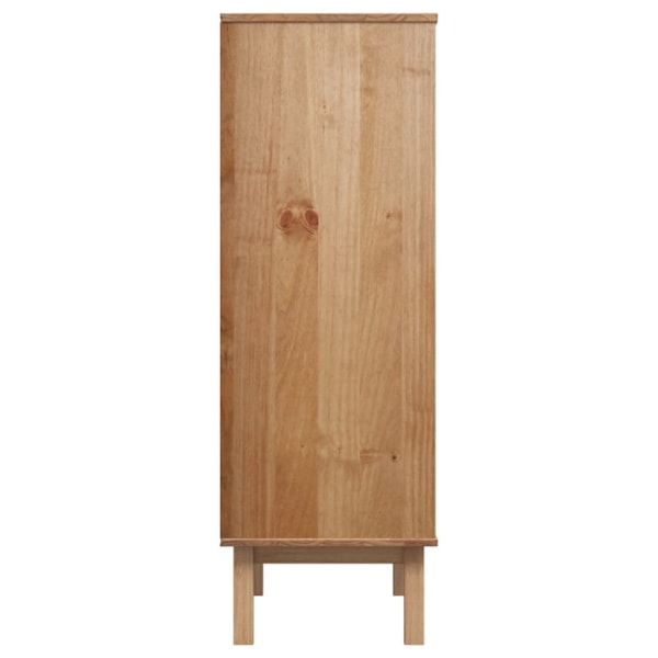 vidaXL Skänk OTTA brun&grå 85x43x125 cm massiv furu Grå