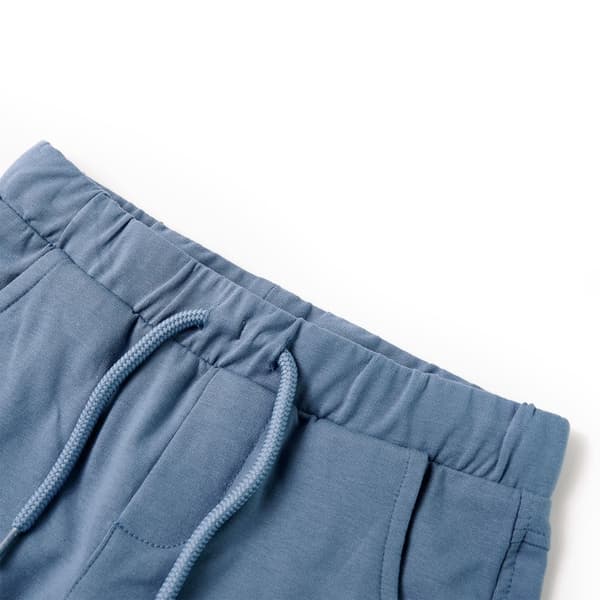vidaXL Barnshorts med snöre mörkblå 92 Blå