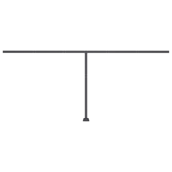vidaXL Fristående markis manuellt infällbar 600x350 cm gul/vit Gul