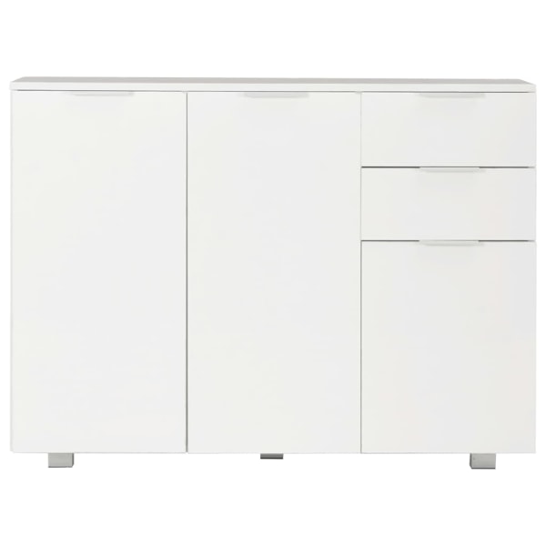 vidaXL Skänk vit högglans 107x35x80,5 cm Vit