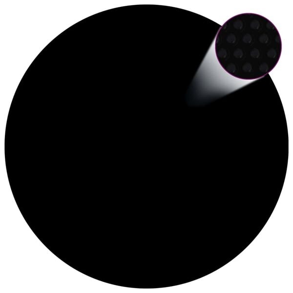 vidaXL Poolskydd svart 455 cm PE Svart