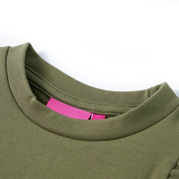 vidaXL Tröja för barn khaki 104 Grön