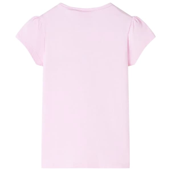 vidaXL T-shirt för barn ljusrosa 128 Rosa