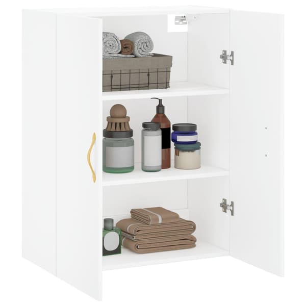 vidaXL Väggskåp vit 69,5x34x90 cm Vit
