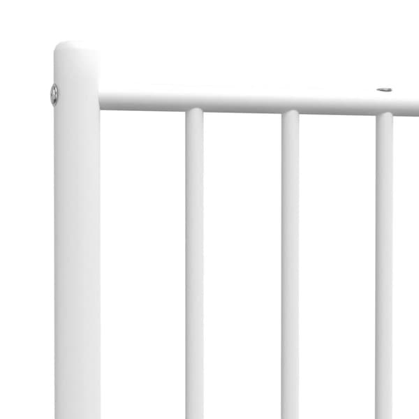 vidaXL Huvudgavel metall vit 90 cm Vit