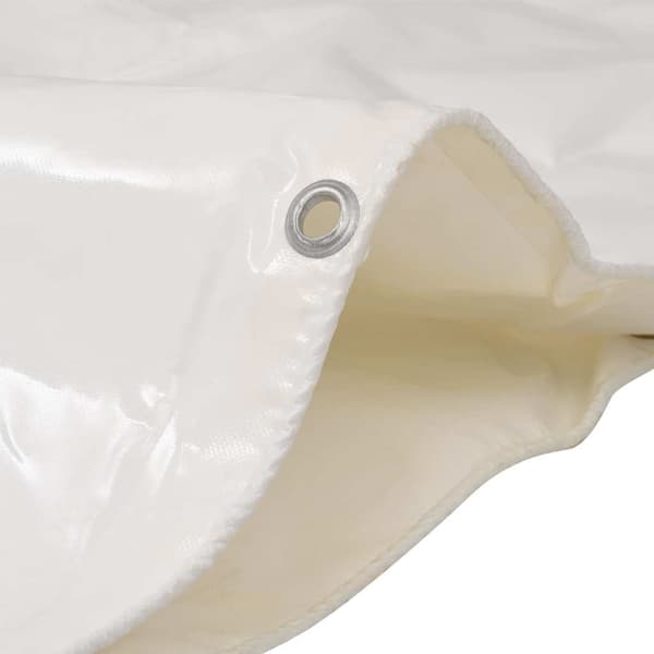 vidaXL Presenning 650 g/m² 5x6 m vit Vit