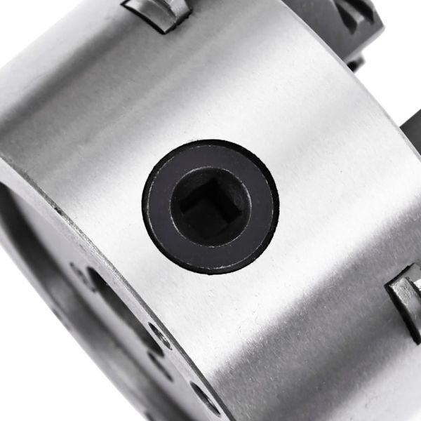 vidaXL 4-backs självjusterande svarvchuck 100 mm stål