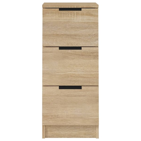 vidaXL Skänkar 2 st sonoma-ek 30x30x70 cm konstruerat trä Brun
