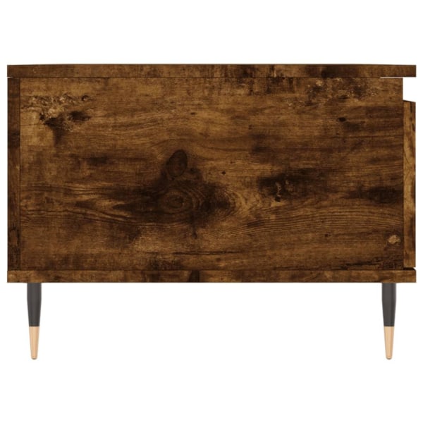 vidaXL Soffbord rökfärgad ek 90x50x36,5 cm konstruerat trä Brun