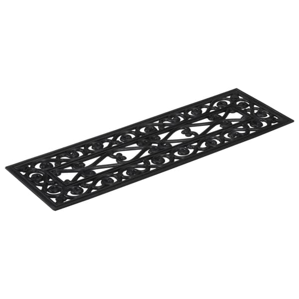 vidaXL Trappstegsmattor 10 st 25x75 cm gummi art