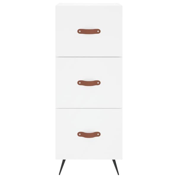 vidaXL Högskåp vit 34,5x34x180 cm konstruerat trä Vit