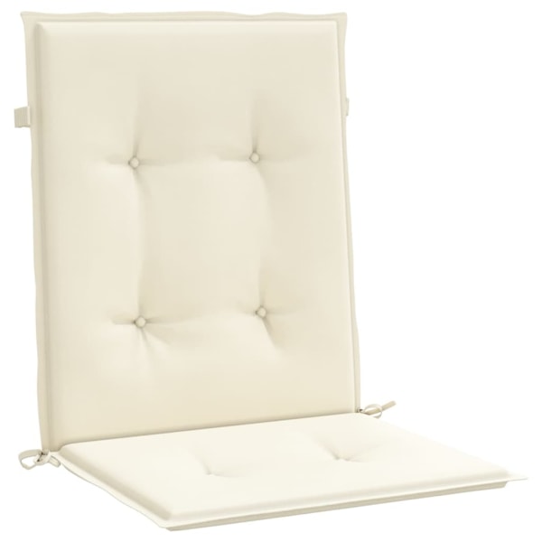 vidaXL Stolsdynor 2 st gräddvit 100x50x3 cm oxfordtyg Creme