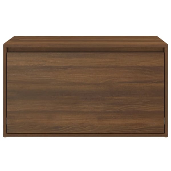 vidaXL Hallbänk 80x40x45 cm brun ek konstruerat trä Brun
