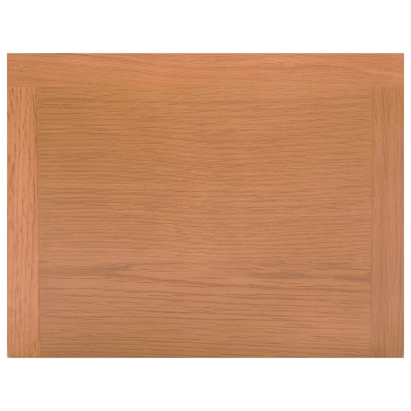 vidaXL Sidobord med låda 35x27x55 cm massiv ek Brun