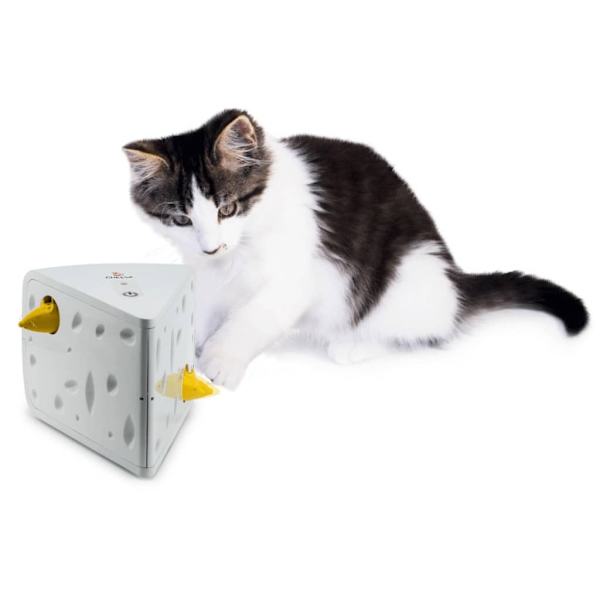 FroliCat Automatisk kattleksak Cheese Vit