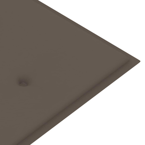vidaXL Bänkdyna för trädgården taupe 150x50x3 cm oxfordtyg Taupe