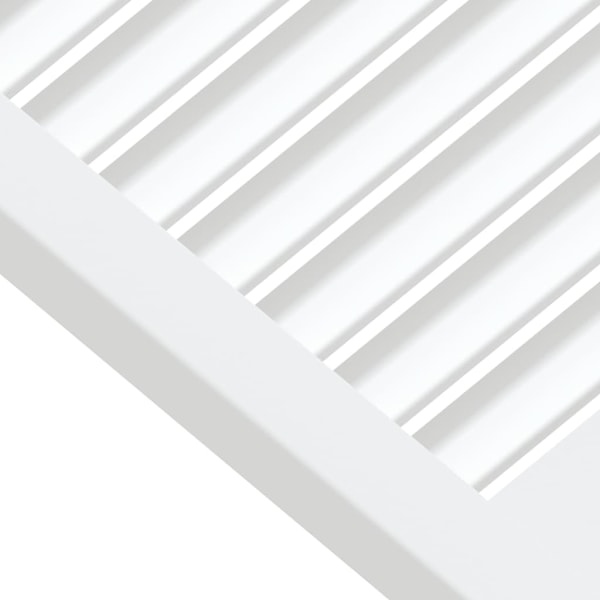 vidaXL Skåpluckor lamelldesign 4 st vit 39,5x39,4 cm massiv furu Vit