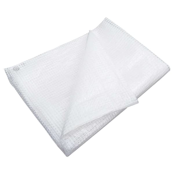 vidaXL Leno presenning 140 g/m² 4x4 m vit Vit
