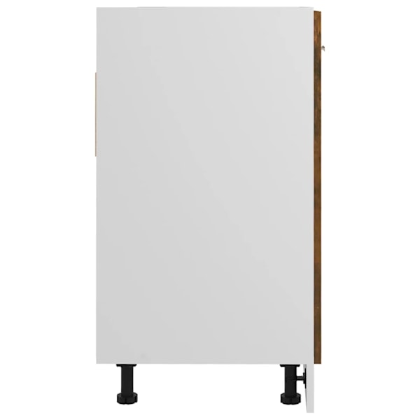 vidaXL Underskåp för diskho “Lyon” rökfärgad ek 80x46x81,5 cm Brun