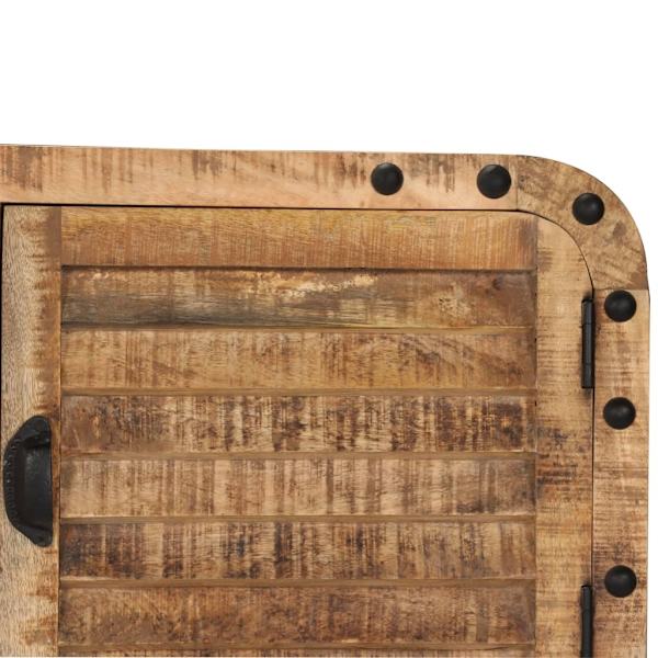 vidaXL Skänk massivt mangoträ 120x30x76 cm Brun