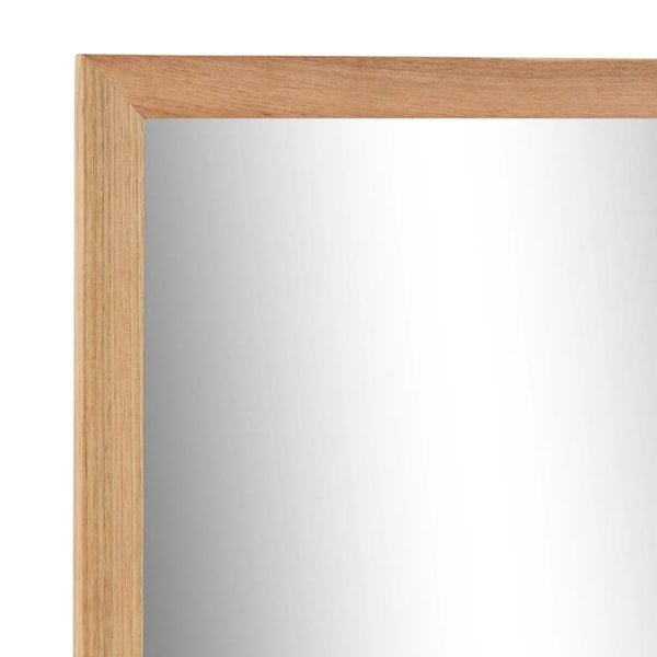 vidaXL Badrumsspegel 60x12x62 cm massivt valnötsträ Brun