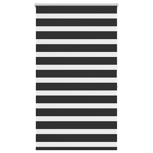 vidaXL Rullgardin randig svart 100 x 175 cm transparent Svart