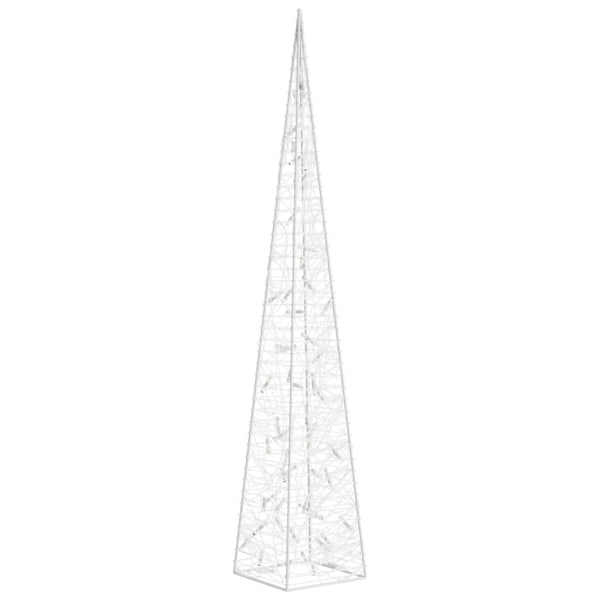 vidaXL Ljuskon LED akryl flerfärgad 120 cm Silver