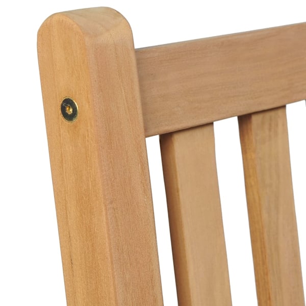 vidaXL Trädgårdsstolar 6 st med ljusgröna dynor massiv teak Grön