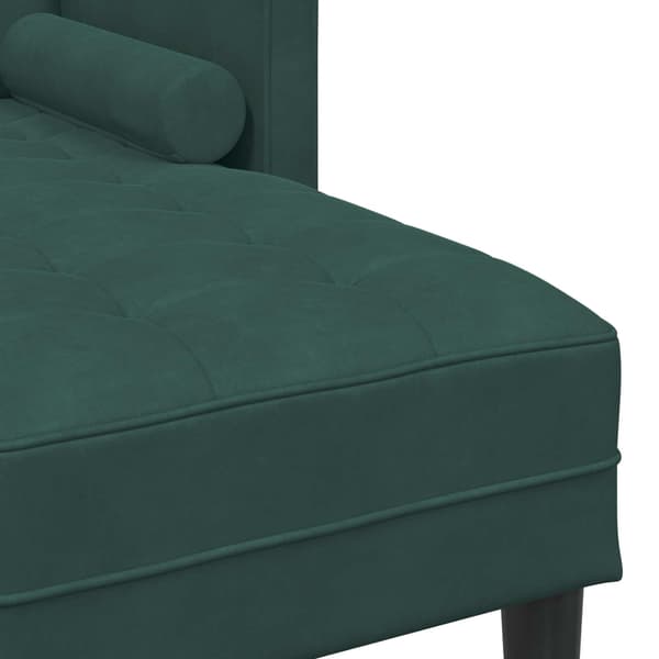 vidaXL Soffset 2 st Mörkgrön Polyester Grön