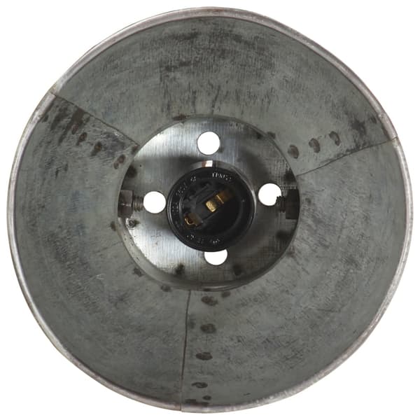vidaXL Vägglampa industriell stil silver rund E27 Silver