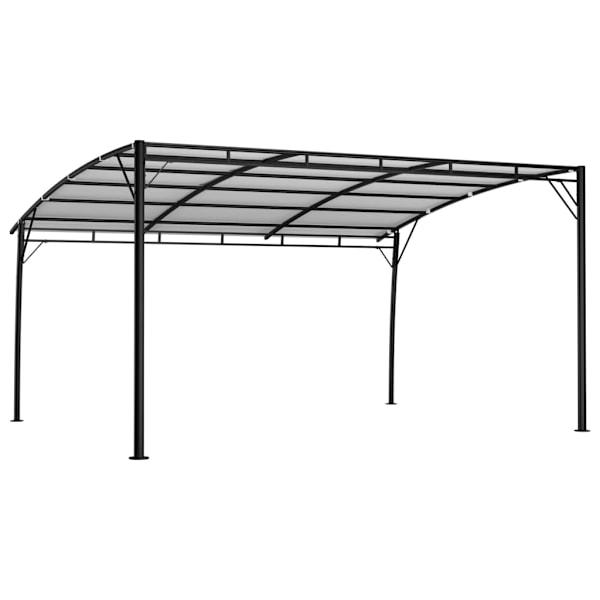 vidaXL Paviljong 4x3x2,55 m gräddvit Creme