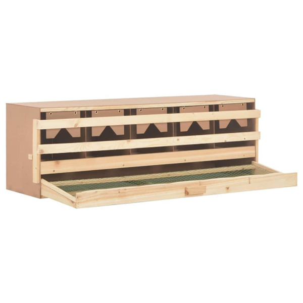 vidaXL Värprede 5 fack 117x33x38 cm massiv furu