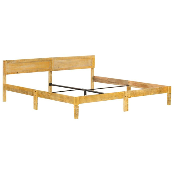 vidaXL Sängram massivt mangoträ 200 cm Brun