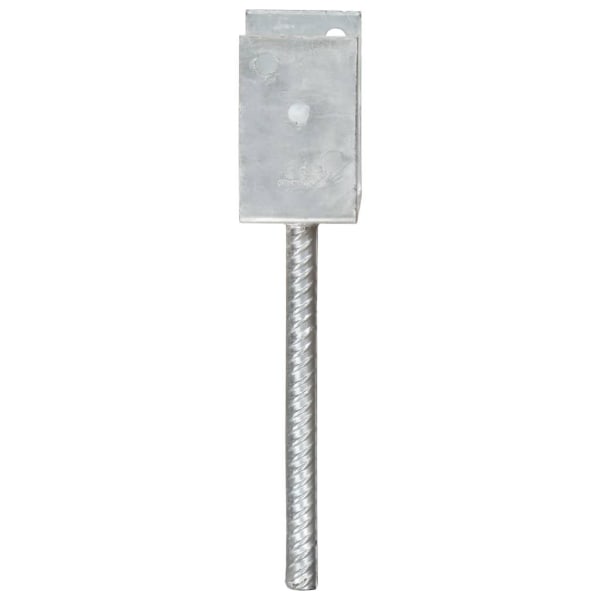 vidaXL Jordankare 6 st silver 8x6x30 cm galvaniserat stål