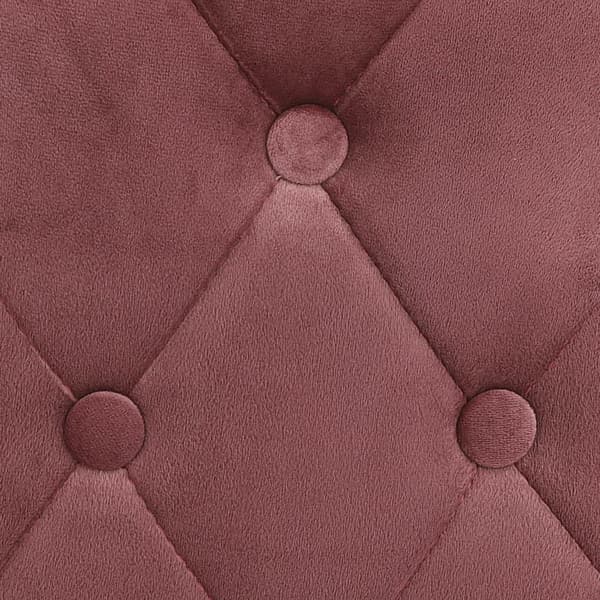 vidaXL Barstolar 2 st rosa sammet Rosa
