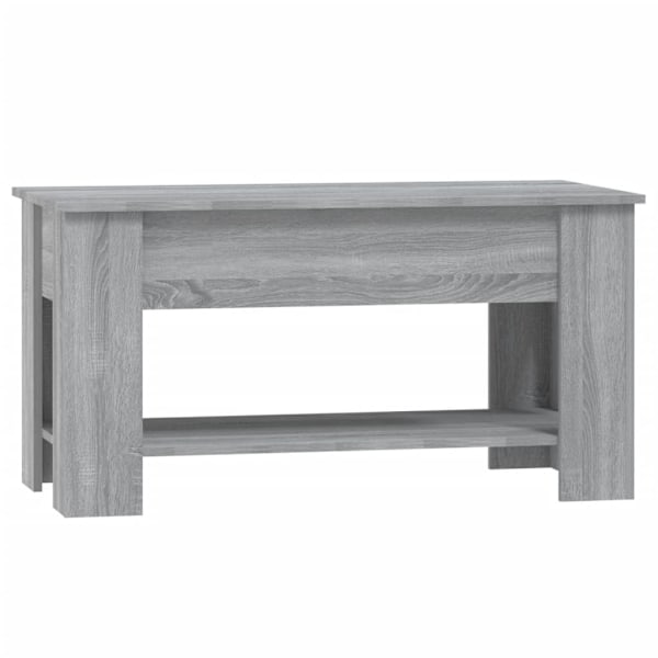 vidaXL Soffbord grå sonoma 101x49x52 cm konstruerat trä Grå