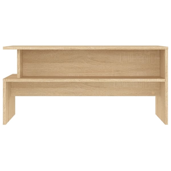 vidaXL Soffbord sonoma-ek 90x55x42,5 cm konstruerat trä Brun