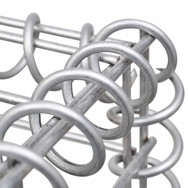 vidaXL Hexagonal planteringsgabion 200x173x40 cm Silver