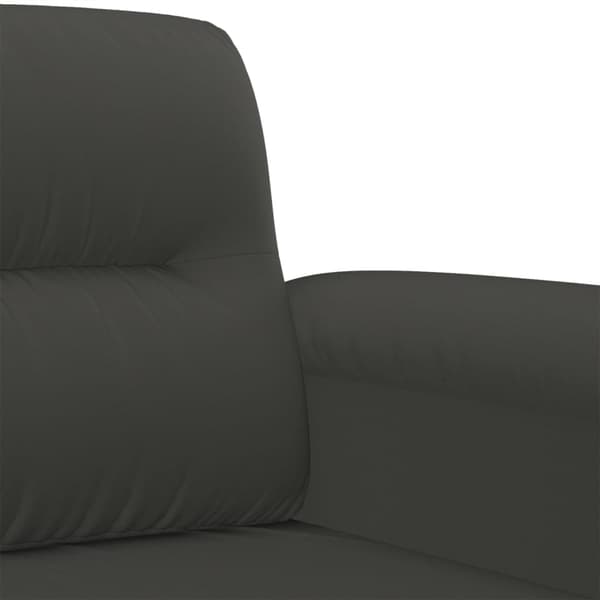 vidaXL 2-sitssoffa mörkgrå 140 cm mikrofibertyg Grå