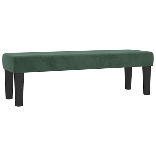 vidaXL Ramsäng med madrass mörkgrön 160x200 cm sammet Grön