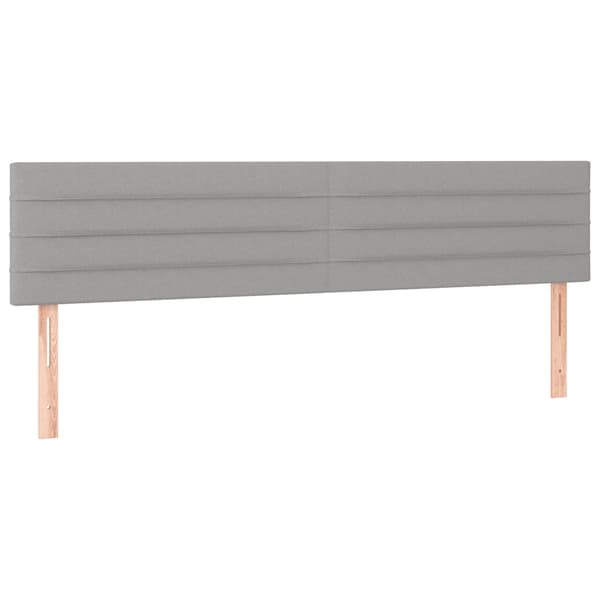 vidaXL Ramsäng med madrass ljusgrå 120x190 cm tyg Grå