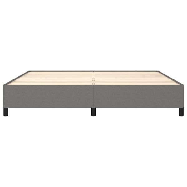 vidaXL Sängram mörkgrå 200x200 cm tyg Grå