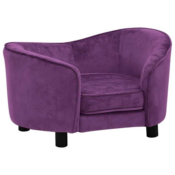 vidaXL Hundsoffa mörklila 69x49x40 cm plysch Lila