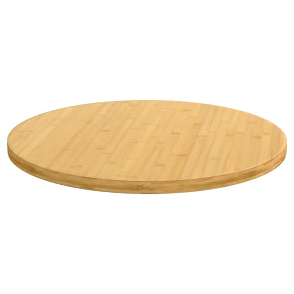 vidaXL Bordsskiva Ø60x2,5 cm bambu Brun