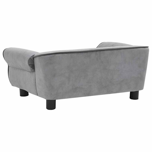 vidaXL Hundsoffa grå 72x45x30 cm plysch grå