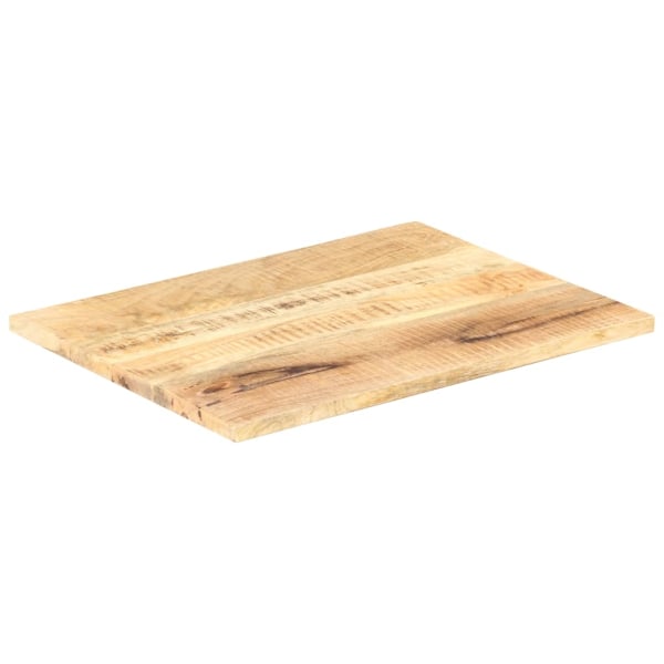 vidaXL Bordsskiva i massivt mangoträ 25-27 mm 80x70 cm Brun