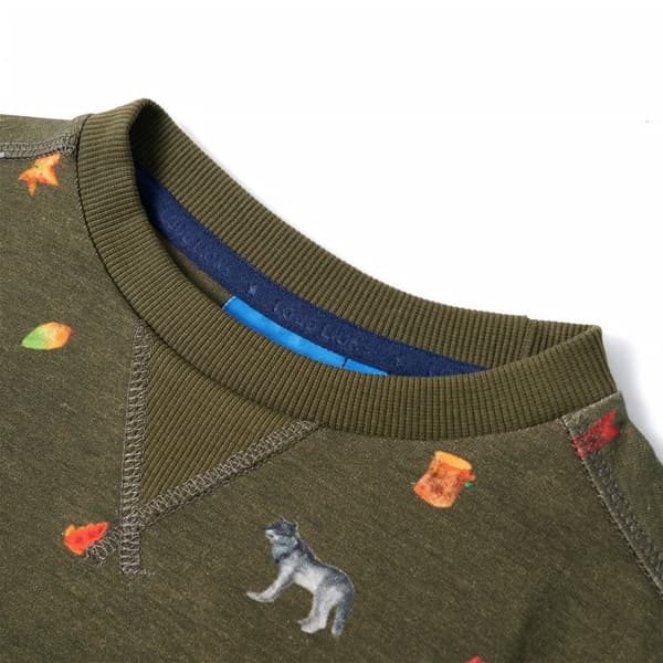 vidaXL Barntröja khaki 128 Grön